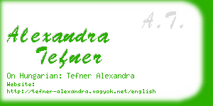 alexandra tefner business card